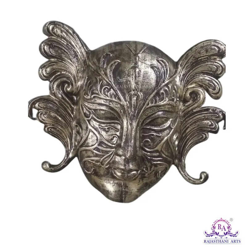 Antique Golden Face Mask Decor