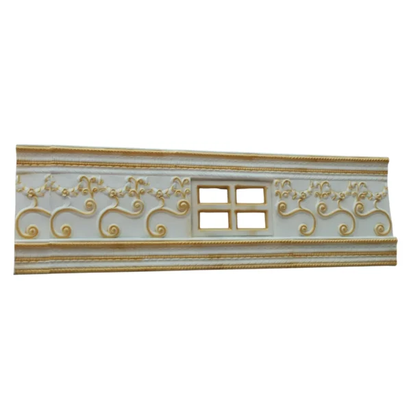 Elegant Decorative Glass Fiber Wall Panel Molding with Intricate Floral Patterns