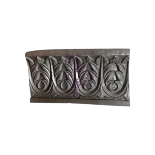 Vintage Leaf Motif Decorative Cornice Glass Fiber Molding – Charcoal Finish