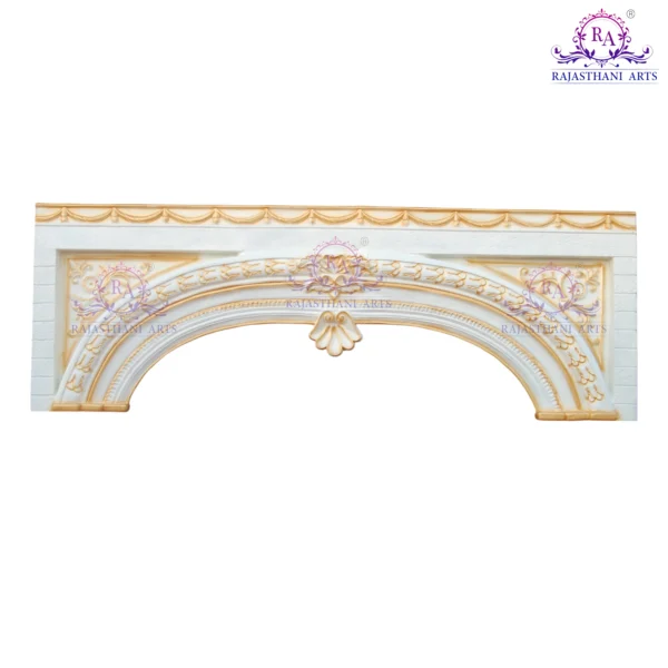 Rajasthani Arts Golden Finish Glass Fiber Arch RAF-37