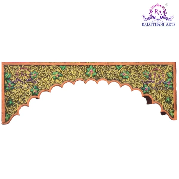 Rajasthani Arts Golden Finish Glass Fiber Arch RAF-45