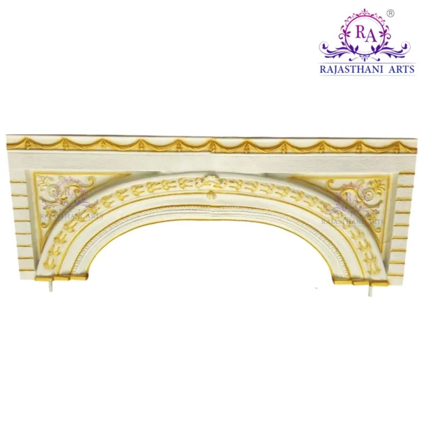 Rajasthani Arts Golden Finish Glass Fiber Arch RAF-43